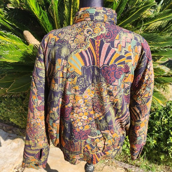 THE ICING 90’S VINTAGE BOMBER JACKET w/BEADING & SEQUINS - Picture 3 of 8